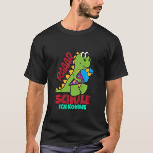 Kids Dino School Dinosaur School Cone I Come T-Shirt