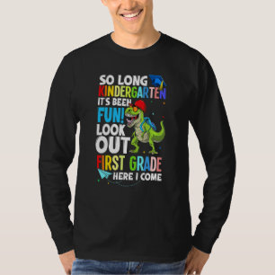 Kids Dino Trex So Long Kindergarten Here I Come Gr T-Shirt