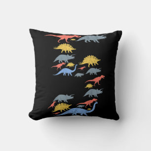 Kids Dinosaur 5th Birthday For 5 Year Old Girls a Cushion