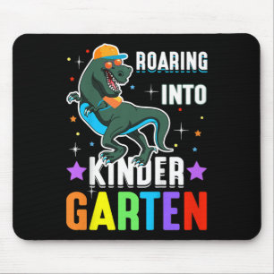 Kids Dinosaur Back To School Roaring Into Kinderga Mouse Mat