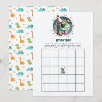 Kids Dinosaur Birthday Bingo Game