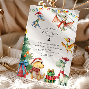 Kids Dinosaur Birthday Party Invitation