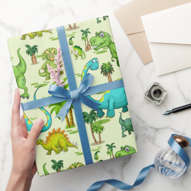 Kids Dinosaur Fun  Wrapping Paper (Gifting)