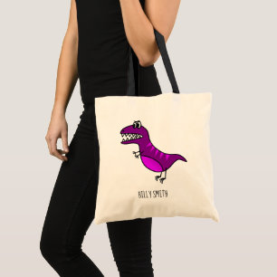 Kids dinosaur library bag