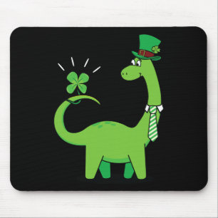 Kid's Dinosaur St Patricks Day Shamrock Shirt Todd Mouse Mat