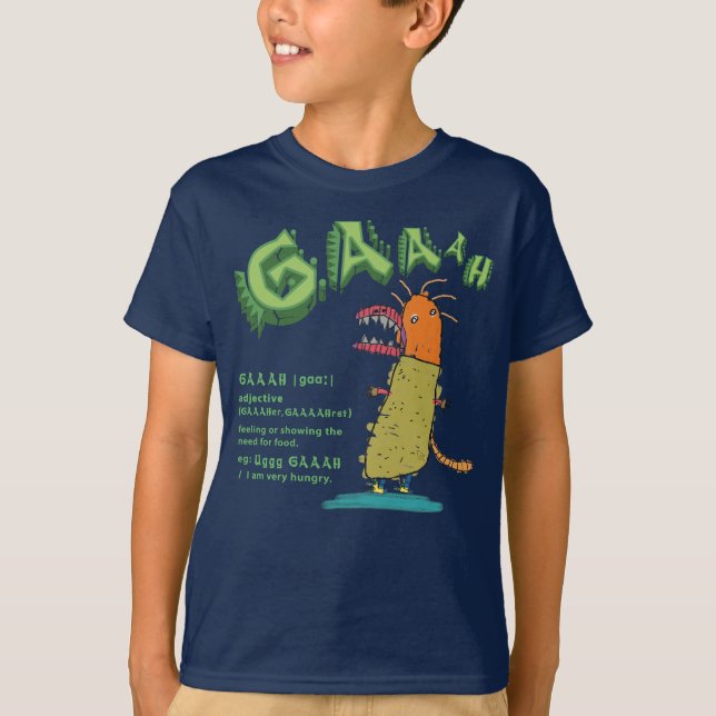 Kids Dinosaur T-Rex Monster T-Shirt (Front)
