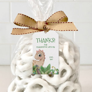 Kids Dinosaur Thank You Gift Tags