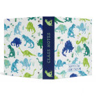 Kids Dinosaur Watercolor School Personalised Green