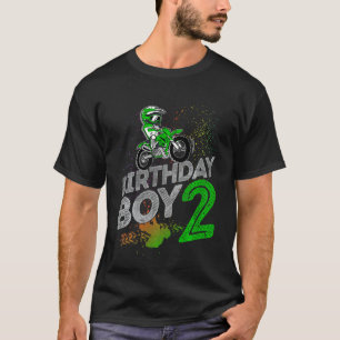 Kids Dirt Bike Rider 2 Years Old Motocross 2nd Bir T-Shirt