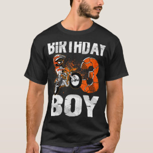 Kids Dirt Bike Rider 3 Years Old Motocross 3rd Bir T-Shirt