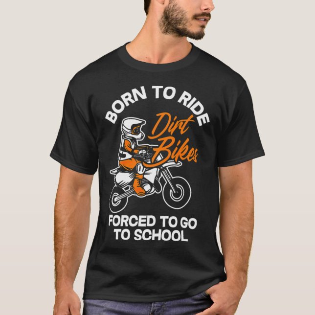 Kids Dirt Bike Supercross Motocross Motorcycle cyc T-Shirt (Front)