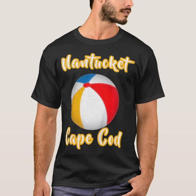 Kids Distressed Nantucket Cape Cod Summer Vacation T-Shirt (Front)
