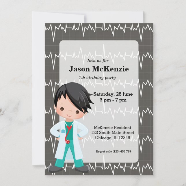 Kids Doctor Invitation (Front)