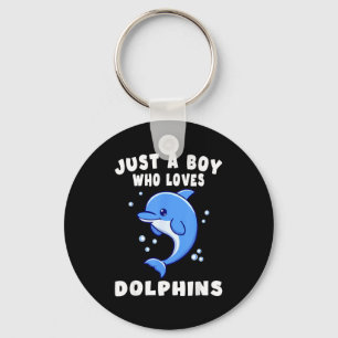 Kids Dolphin Just A Boy Who Loves Dolphins Gift  Key Ring