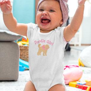 Kids Doodle Dog Personalised T-Shirt Baby Bodysuit
