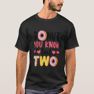 Kids Doughnut You Know I'm Two 2nd Birthday Second T-Shirt