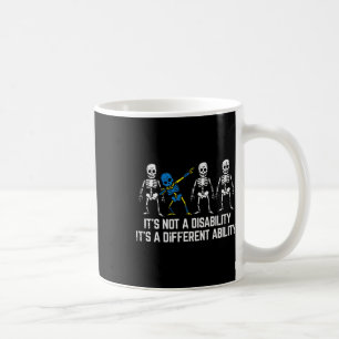 Kids Down Syndrome Awareness Skeleton Dab Not Disa Coffee Mug