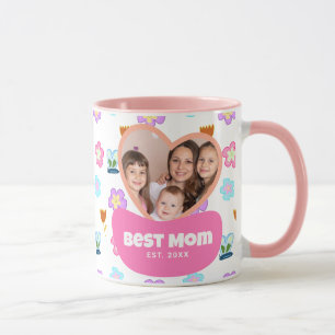 Kids’ Drawing Style Photo Mother’s Day Gift Mug