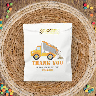 Kids Dump Truck Construction Theme Birthday Party Favour Bags