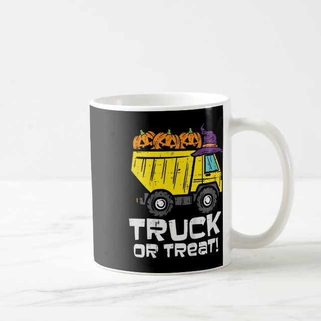 Kids Dump Truck Or Treat Halloween Costume Toddler Coffee Mug (Right)