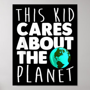 Kids Earth Day Environmental Climate Change Graphi Poster