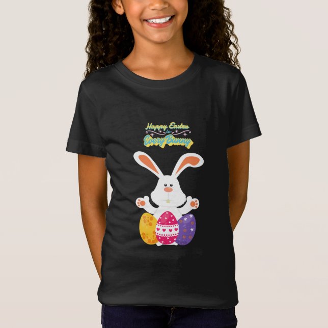 Kids Easter Black T-Shirt (Front)
