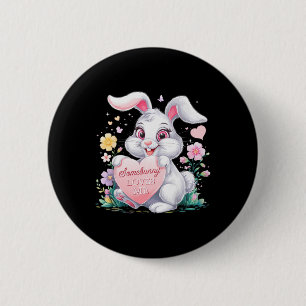Kids Easter Bunny Rabbit Pastel Design Springtime 6 Cm Round Badge