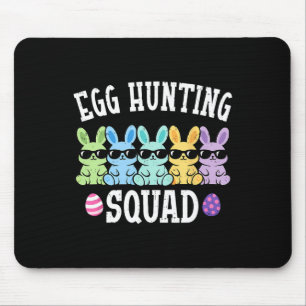 Kids Easter Bunny Squad Egg Hunting Easter Kids Bo Mouse Mat