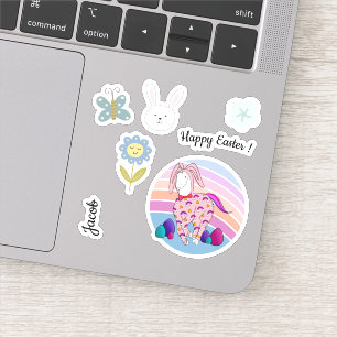 Kids Easter Bunny Unicorn in Bunny Suit Bunnicorn