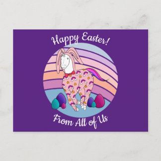 Kids Easter Bunny Unicorn in Bunny Suit Bunnicorn Postcard
