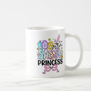 Kids Easter Day Egg-stra Sy Princess Girl Rabbit E Coffee Mug