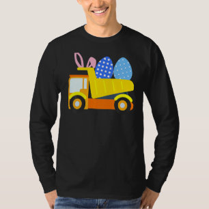 Kids Easter Egg Construction Truck Bunny Toddler B T-Shirt