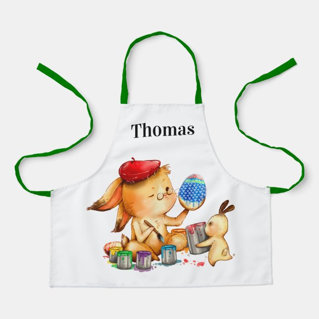 Kids Easter Egg Painter Apron (Front)
