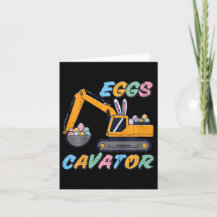 Kids Easter Excavator Eggs Cavator Construction Bo Card