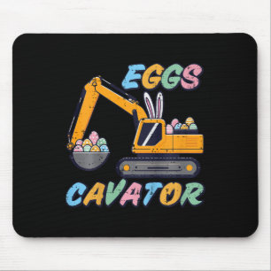 Kids Easter Excavator Eggs Cavator Construction Bo Mouse Mat
