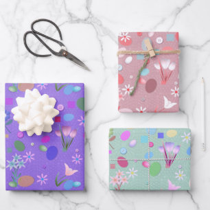 Kids Easter Fun Wrapping Paper Sheet