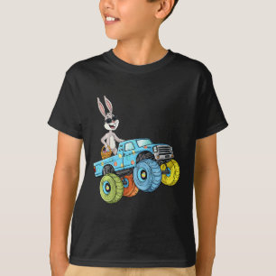 Kids Easter Rabbit Riding Monster Truck Fun Boys G T-Shirt