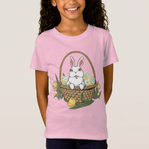 Kid's Easter Shirt Easter Bunny Basket Tee Shirt