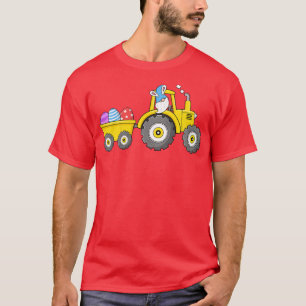 Kids Easter Tractor Happy Easter Bunny Egg Hunt Gn T-Shirt