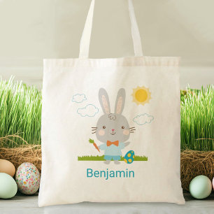 Kids Egg Hunt Easter Bunny Tote bag