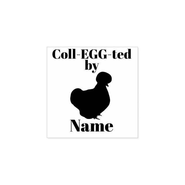 Kid's Egg Stamp - Silkie Bantam (Imprint)
