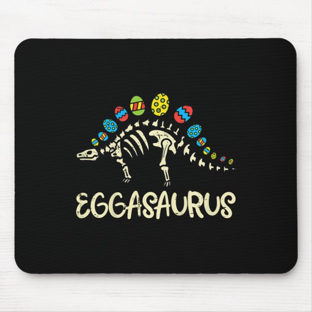 Kids Eggasaurus Easter Stegosaurus Dinosaur Boys K Mouse Mat (Front)
