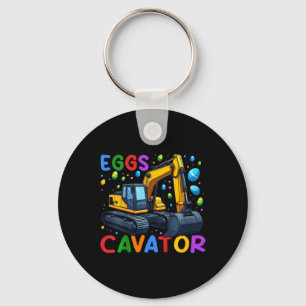Kids Eggscavator Bunny Excavator Egg Hunting Toddl Key Ring