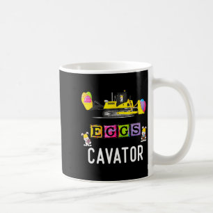 Kids Eggscavator Happy Easter Funny Excavator Hunt Coffee Mug