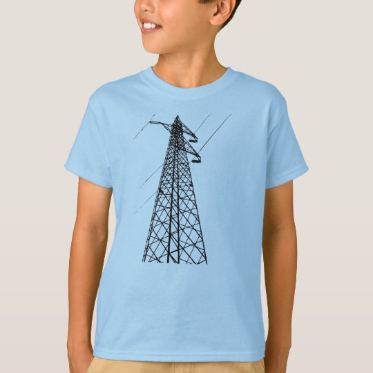 Kids Electricity Pylon Tshirt Zazzle.co.uk