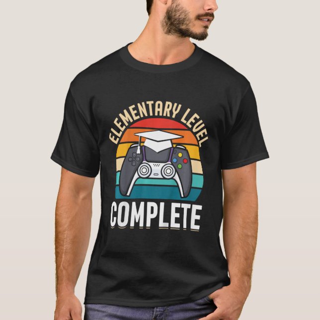 Kids Elementary Level Complete Gamer Class Of 2024 T-Shirt (Front)
