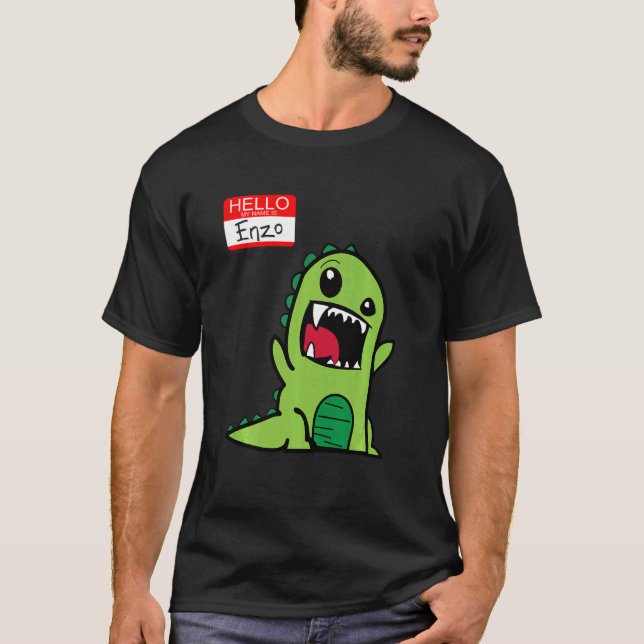 Kids Enzo Dino T-Shirt (Front)