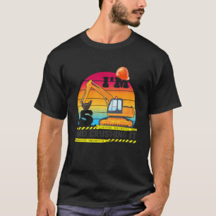 Kids Excavator 5th Birthday Construction Truck 5 Y T-Shirt