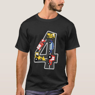 Kids Excavator Tractor Car Construction Site I Bin T-Shirt