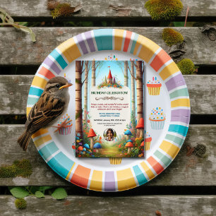 Kid's Fairytale Forest Birthday Party Invitation